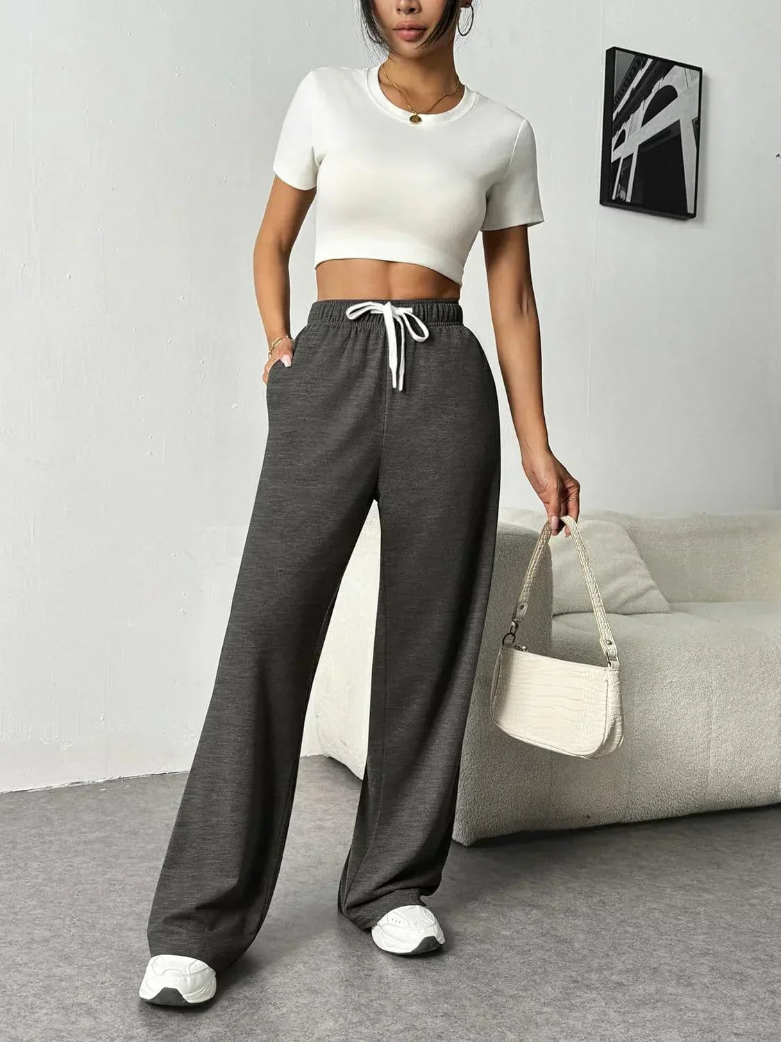 Olivia - Chic Wide-Leg Joggers for Women for Effortless Style and Comfort