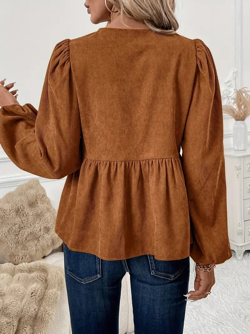 Chic Isabelle Puff Sleeve Spring Blouse for Women for Effortless Style