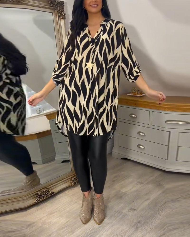 Chic Lightweight Long Sleeve Blouse for Women - Perfect for Casual Wear