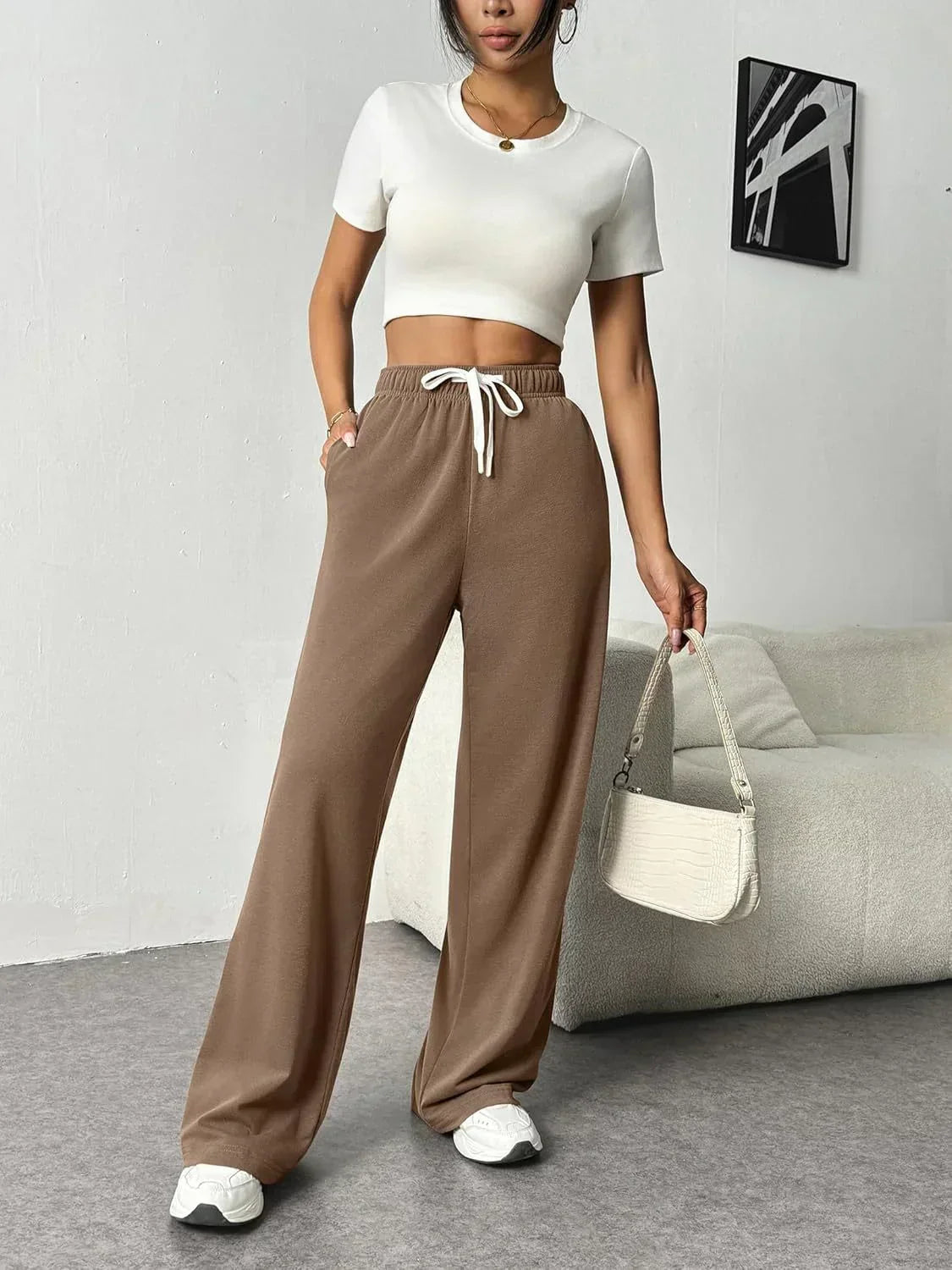 Olivia - Chic Wide-Leg Joggers for Women for Effortless Style and Comfort