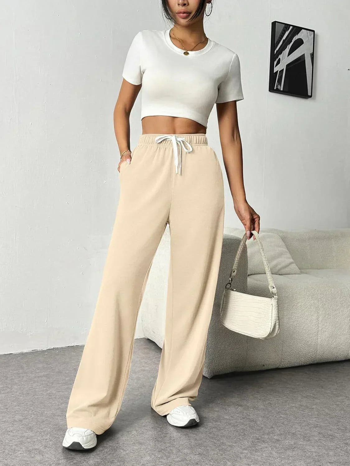 Olivia - Chic Wide-Leg Joggers for Women for Effortless Style and Comfort