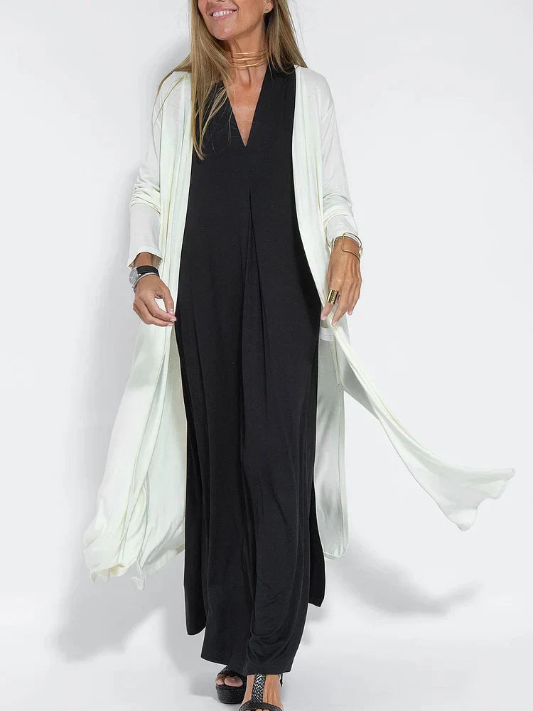 Chic and Versatile Elise Women's Solid-Colored Cardigan for Effortless Style