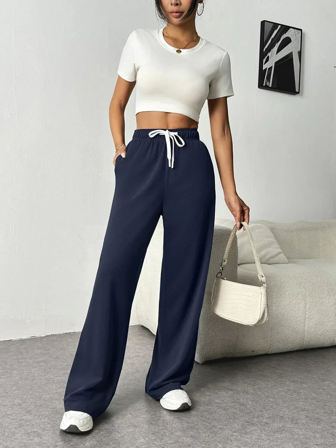Olivia - Chic Wide-Leg Joggers for Women for Effortless Style and Comfort