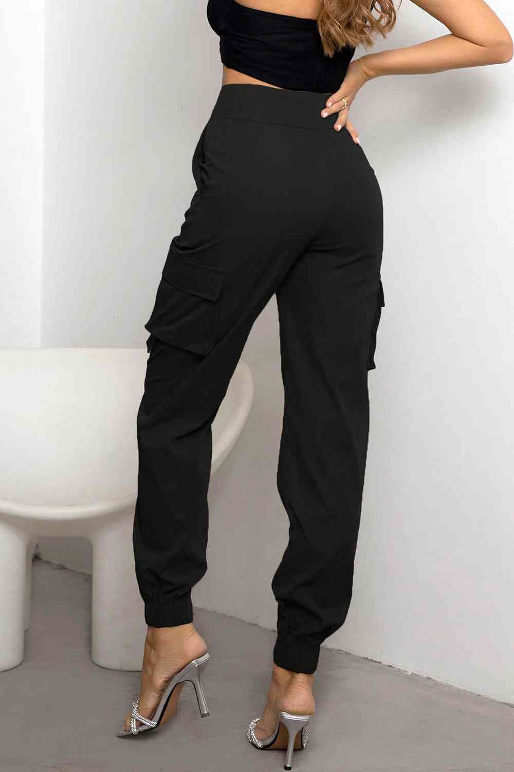 Stylish and Functional Natasha Women's High-Waisted Cargo Pants for Modern Women