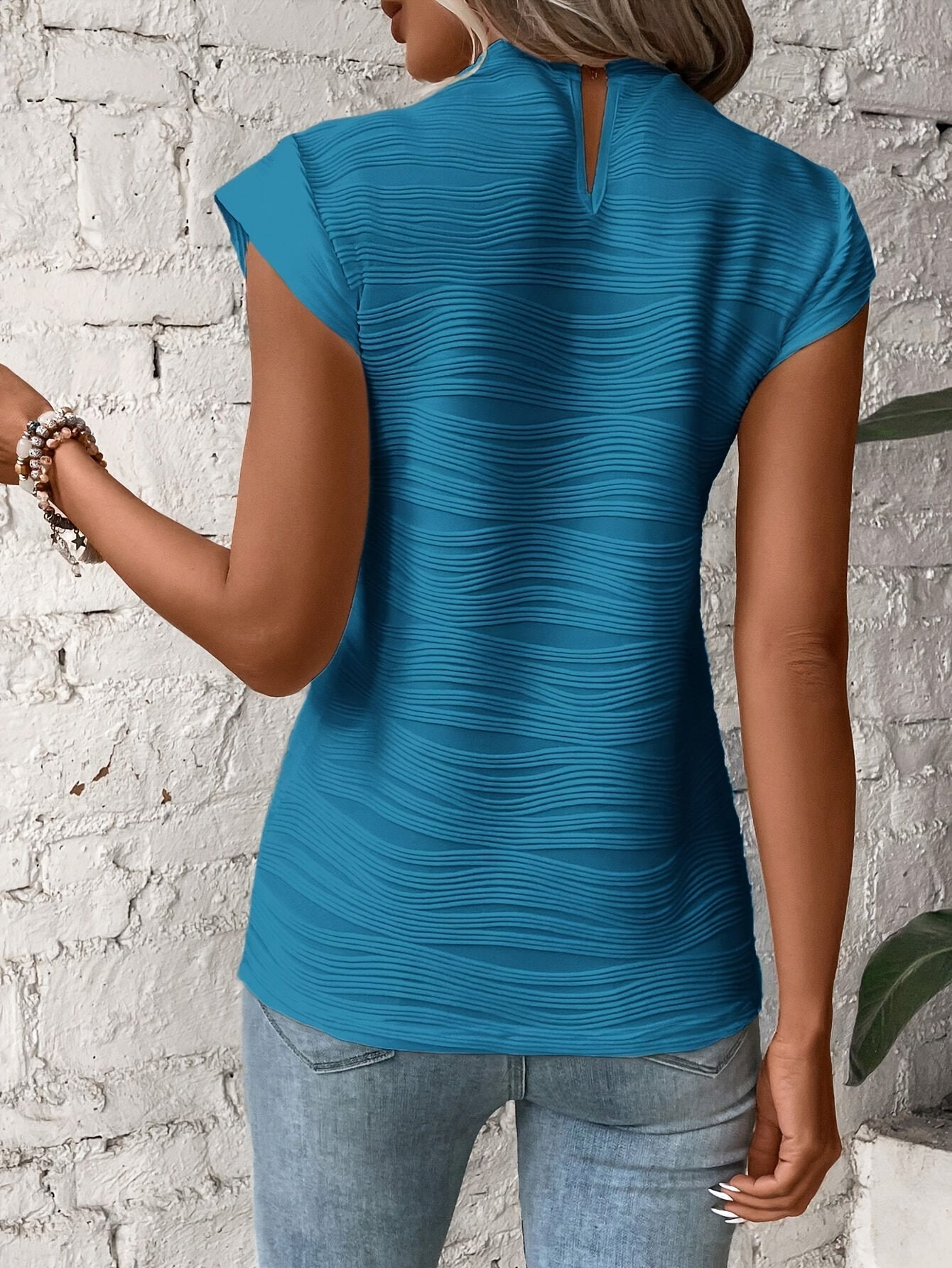Stylish Pleated Blouse with a Flattering Silhouette for Women | Nina