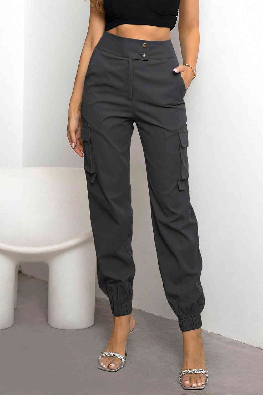 Stylish and Functional Natasha Women's High-Waisted Cargo Pants for Modern Women