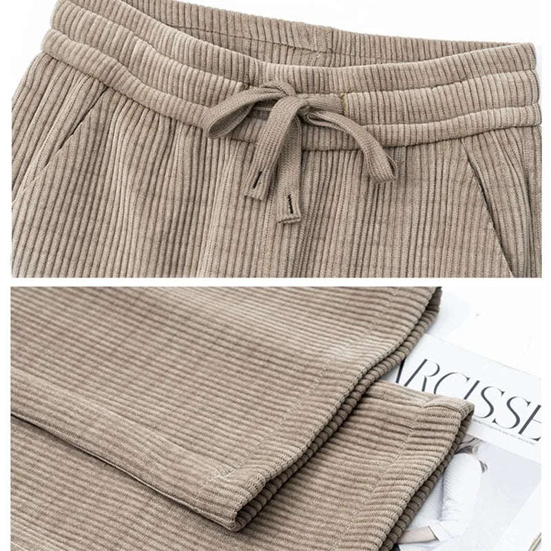 Pamela - Chic Lace-Up Baggy Pants for Women - Perfect for Fall