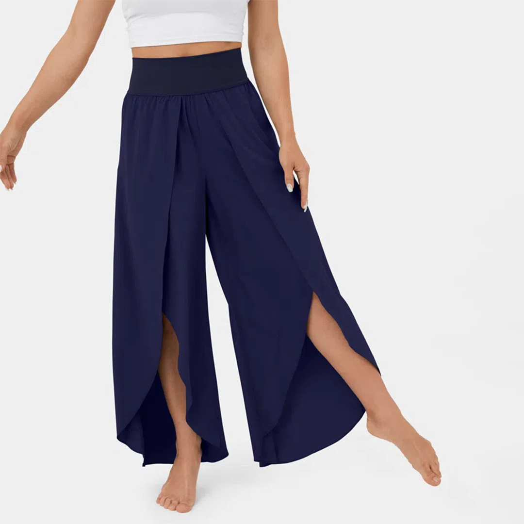 Chic High-Waisted Women's Trousers | Clara - Elegant and Versatile Office Pants