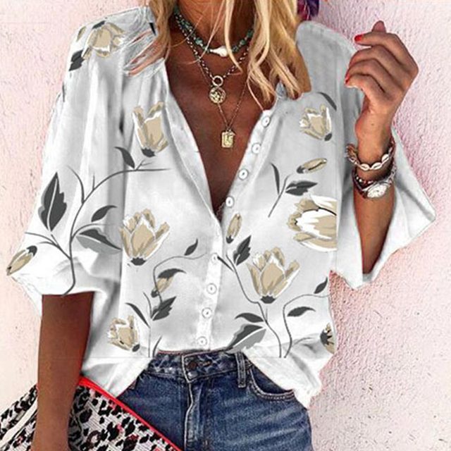 Alana Women's Blouse: Vibrant Prints and Elegant Chic Design
