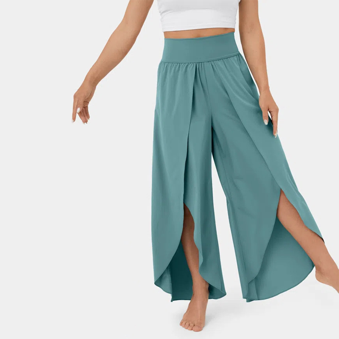 Chic High-Waisted Women's Trousers | Clara - Elegant and Versatile Office Pants