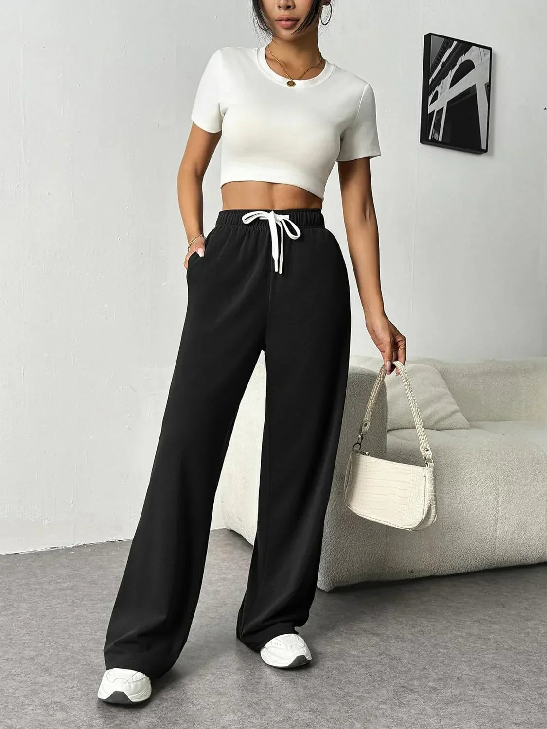 Olivia - Chic Wide-Leg Joggers for Women for Effortless Style and Comfort
