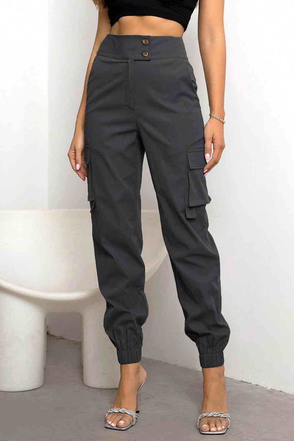Stylish and Functional Natasha Women's High-Waisted Cargo Pants for Modern Women