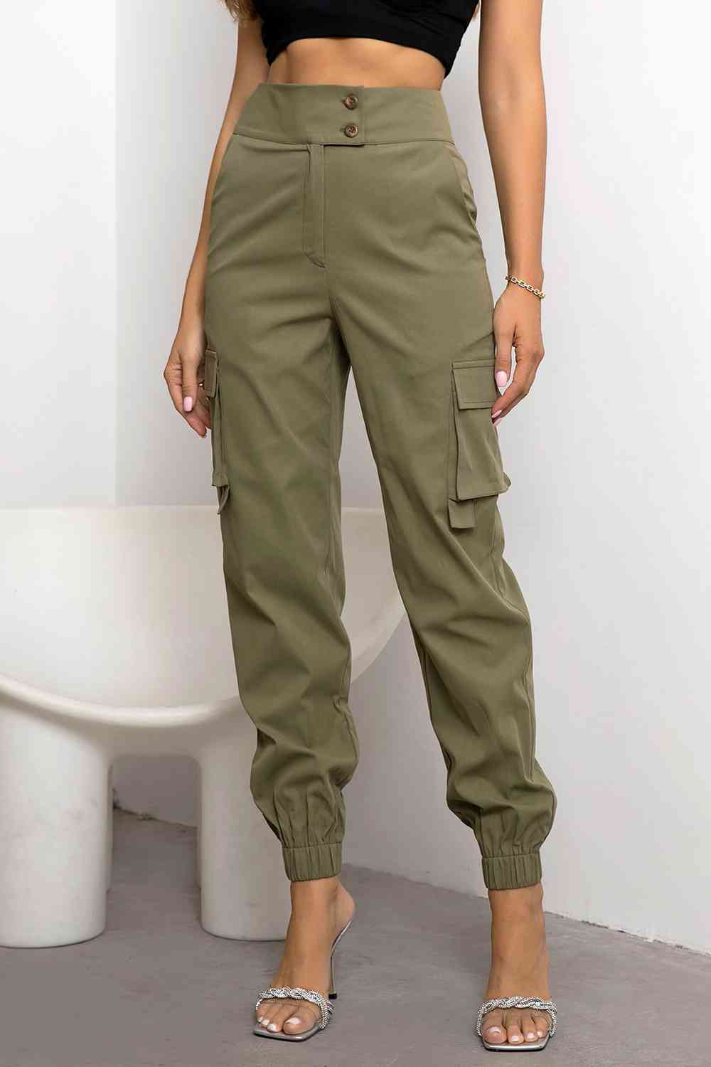 Stylish and Functional Natasha Women's High-Waisted Cargo Pants for Modern Women