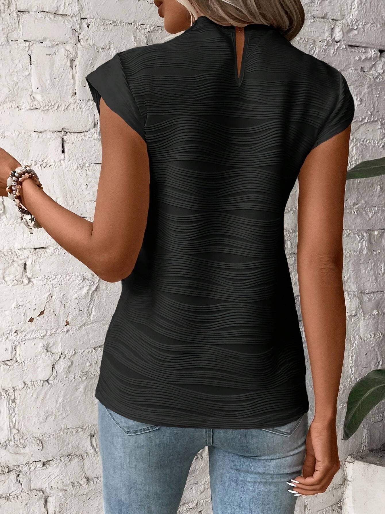 Stylish Pleated Blouse with a Flattering Silhouette for Women | Nina