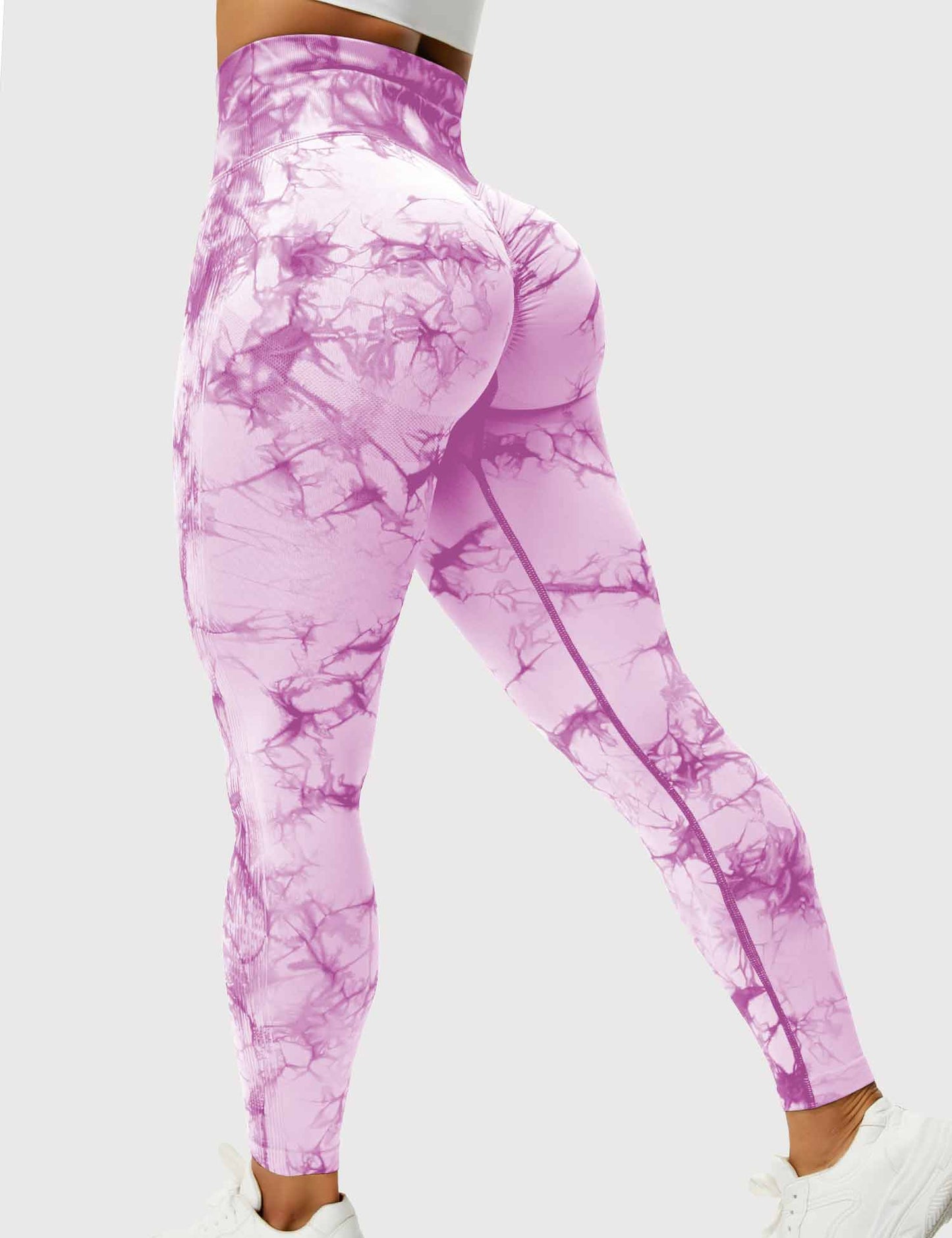 Chic and Cozy Tie-Dye Leggings for Women - Trendy Activewear and Casual Fashion