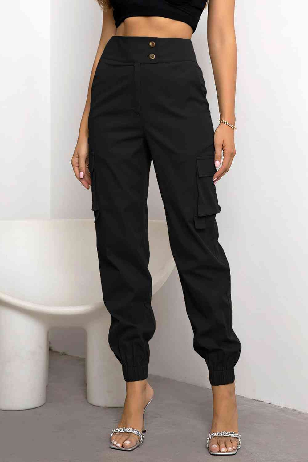 Stylish and Functional Natasha Women's High-Waisted Cargo Pants for Modern Women