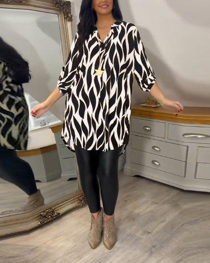 Chic Lightweight Long Sleeve Blouse for Women - Perfect for Casual Wear