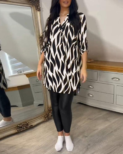 Chic Lightweight Long Sleeve Blouse for Women - Perfect for Casual Wear