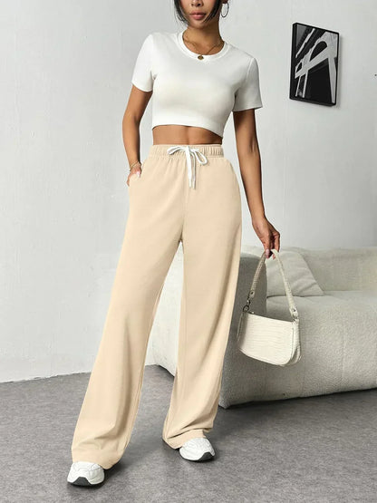 Olivia - Chic Wide-Leg Joggers for Women for Effortless Style and Comfort