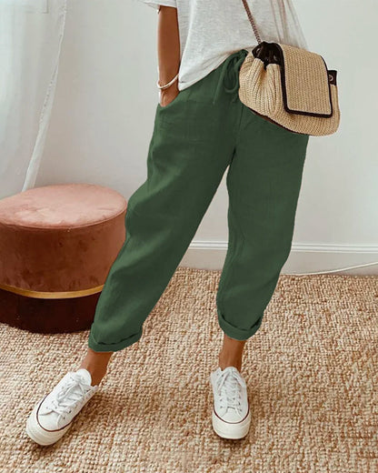 Helen - Summer Comfortable Solid Color Women's Trousers for Women