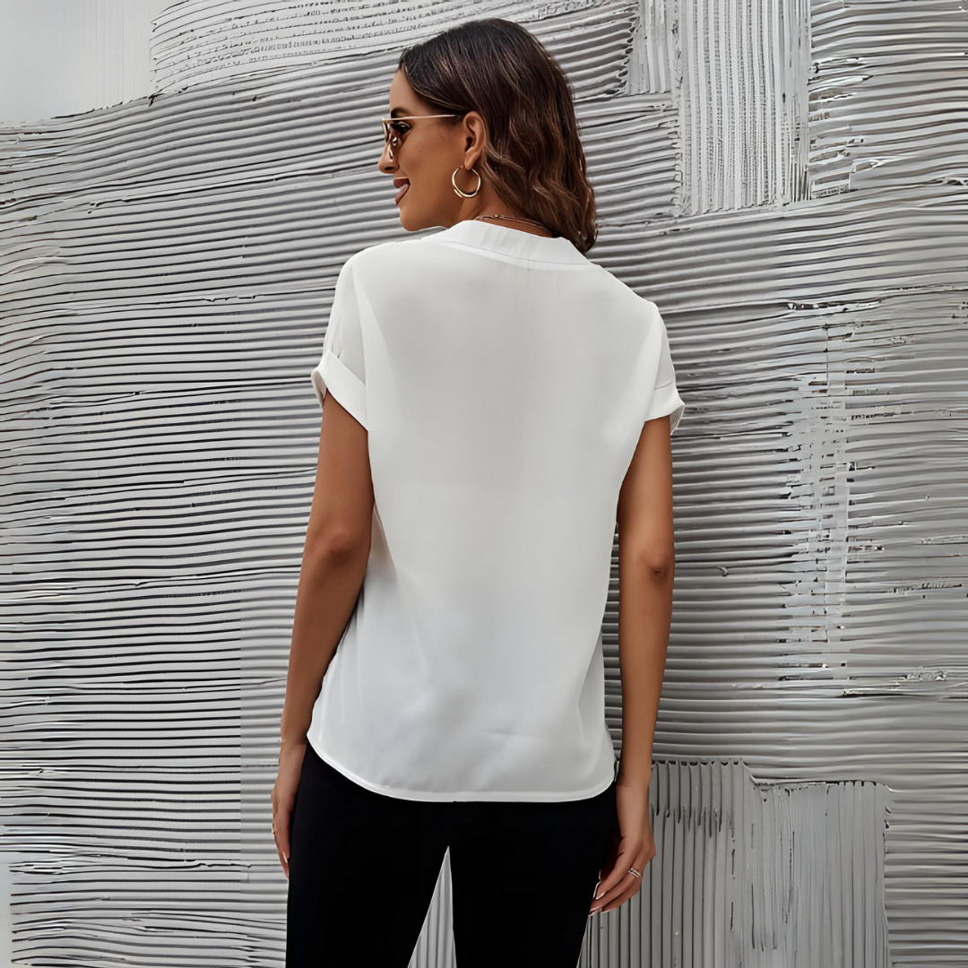 Elizabeth - Stylish V-Neck Blouse for Women for Elegant Everyday Wear