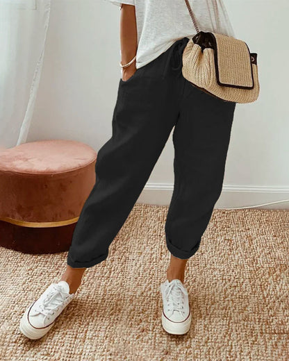 Helen - Summer Comfortable Solid Color Women's Trousers for Women