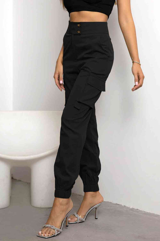 Stylish and Functional Natasha Women's High-Waisted Cargo Pants for Modern Women