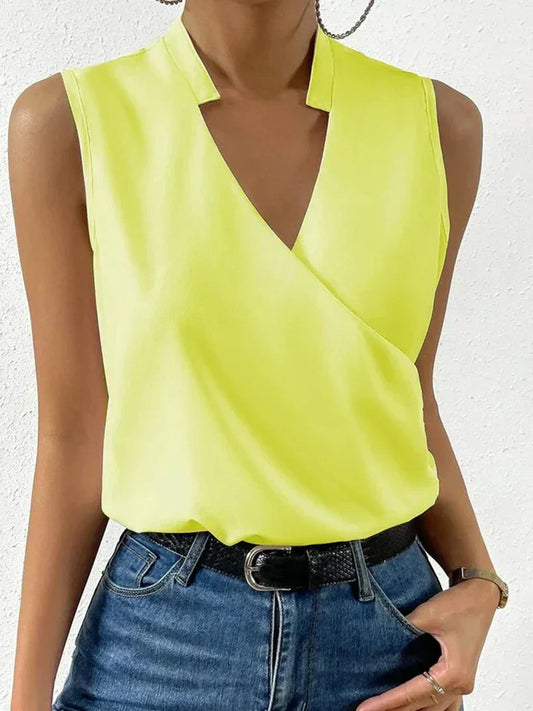 Chic Sleeveless V-Neck Women's Top Norlyn | Elegant Summer Style