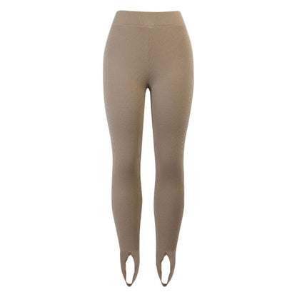 Mia Women's Mid-Waist Ribbed Leggings for Stylish Comfort
