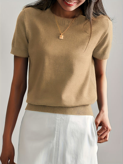 Lily Women's Cozy Short-Sleeve Top for Effortless Style and Comfort