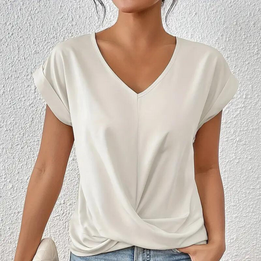 Chic and Elegant Trendy V-Neck Top for Women for Effortless Style