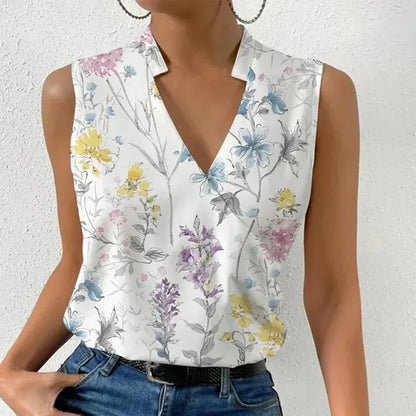 Chic Sleeveless V-Neck Women's Top Norlyn | Elegant Summer Style