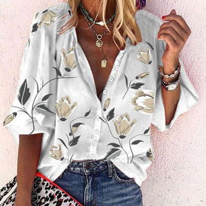 Alana Women's Blouse: Vibrant Prints and Elegant Chic Design