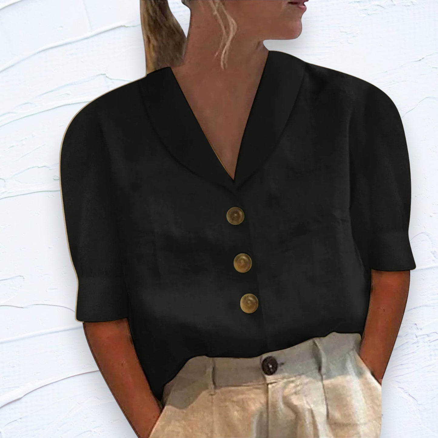 Chic and Cozy Women's Blouse Glydel | Elegant Casual Top for Women