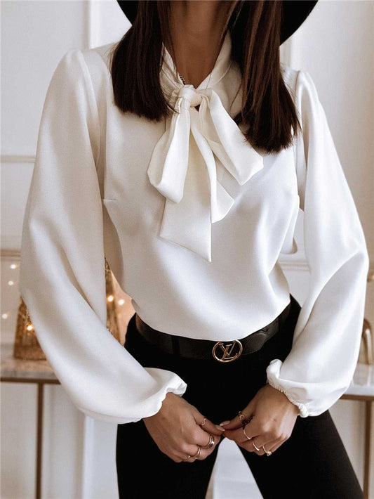 Sophia Stylish Bow-Detail Blouse for Women Elegant Feminine Top