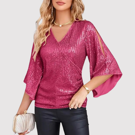 Chic Modern Women's Top with Bell Sleeves for Effortless Style