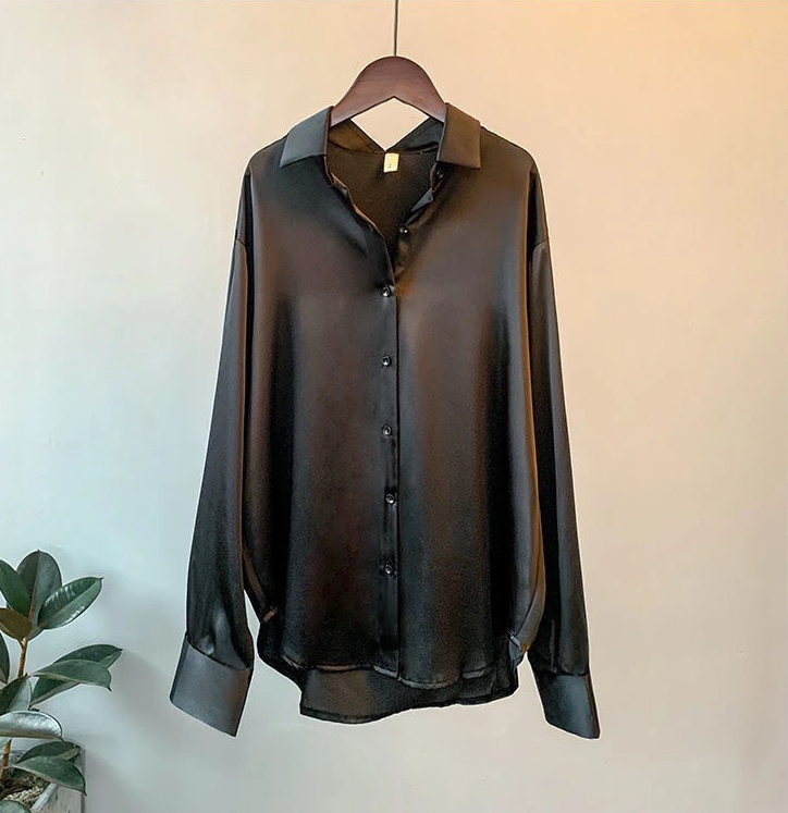Livia Elegant Silk Classic Blouse for Women Fall Collection
