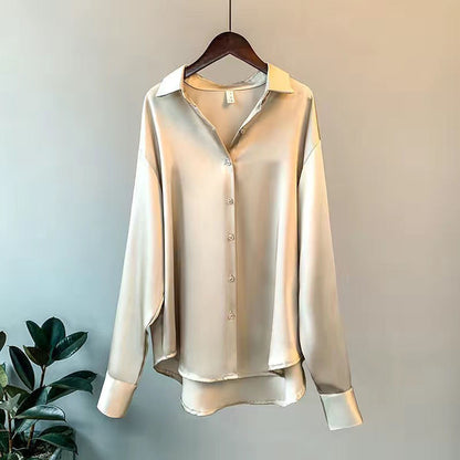 Livia Elegant Silk Classic Blouse for Women Fall Collection