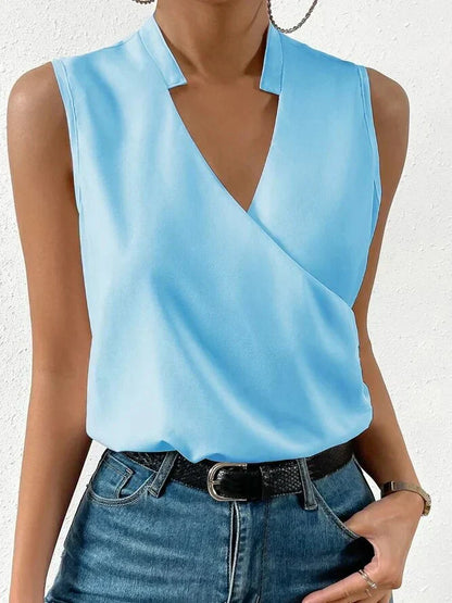 Chic Sleeveless V-Neck Women's Top Norlyn | Elegant Summer Style