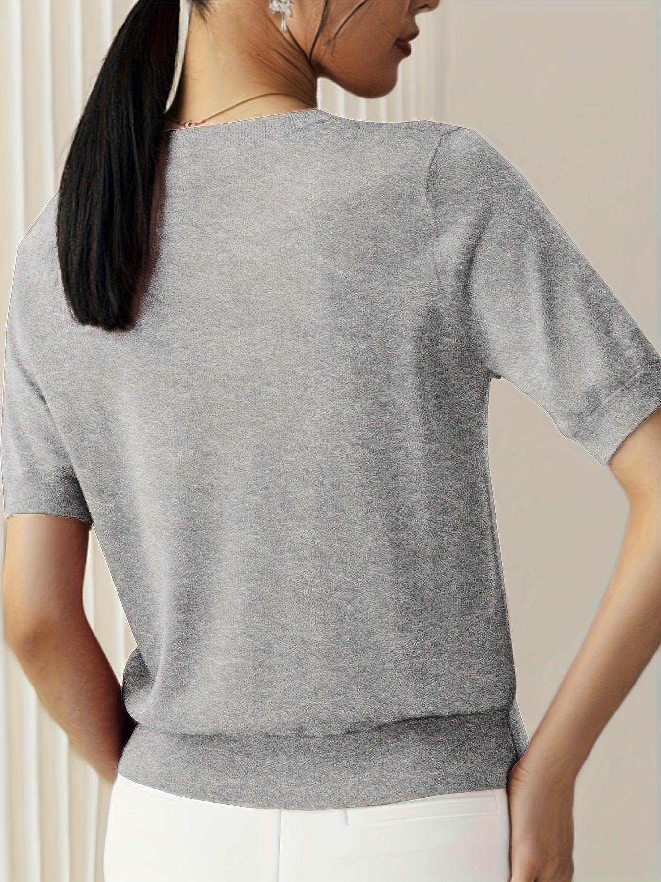 Lily Women's Cozy Short-Sleeve Top for Effortless Style and Comfort