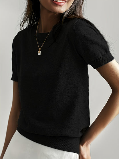 Lily Women's Cozy Short-Sleeve Top for Effortless Style and Comfort