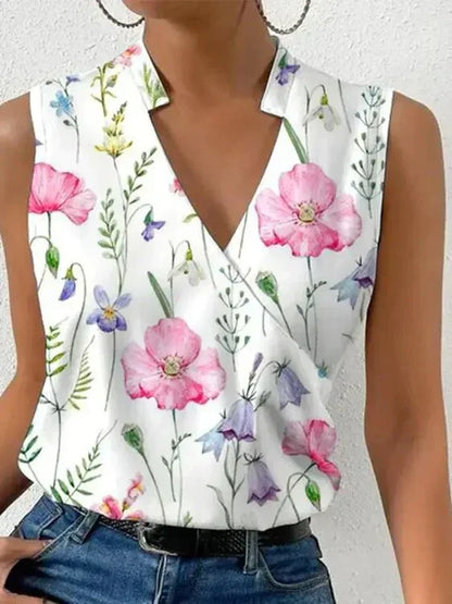 Chic Sleeveless V-Neck Women's Top Norlyn | Elegant Summer Style