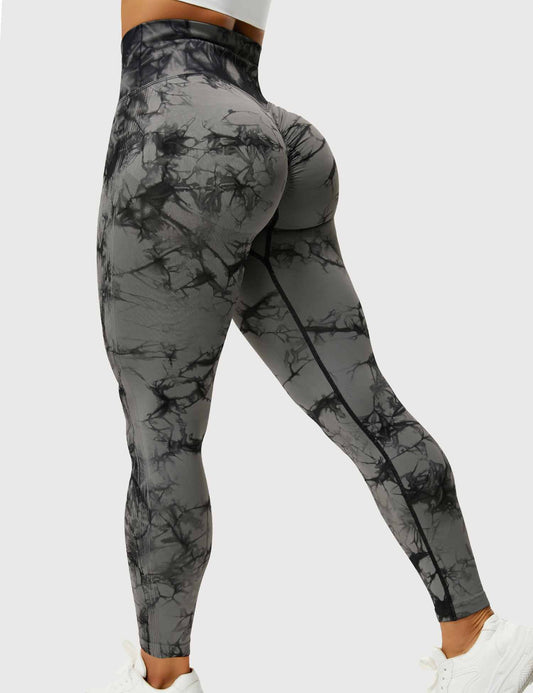 Chic and Cozy Tie-Dye Leggings for Women - Trendy Activewear and Casual Fashion