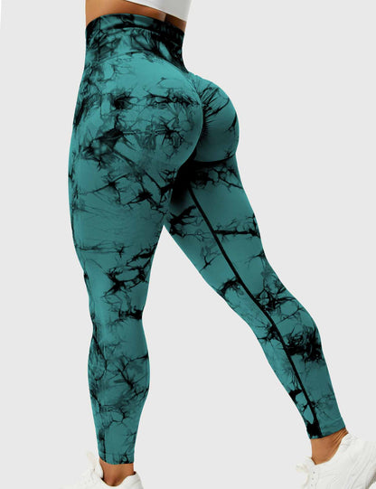 Chic and Cozy Tie-Dye Leggings for Women - Trendy Activewear and Casual Fashion