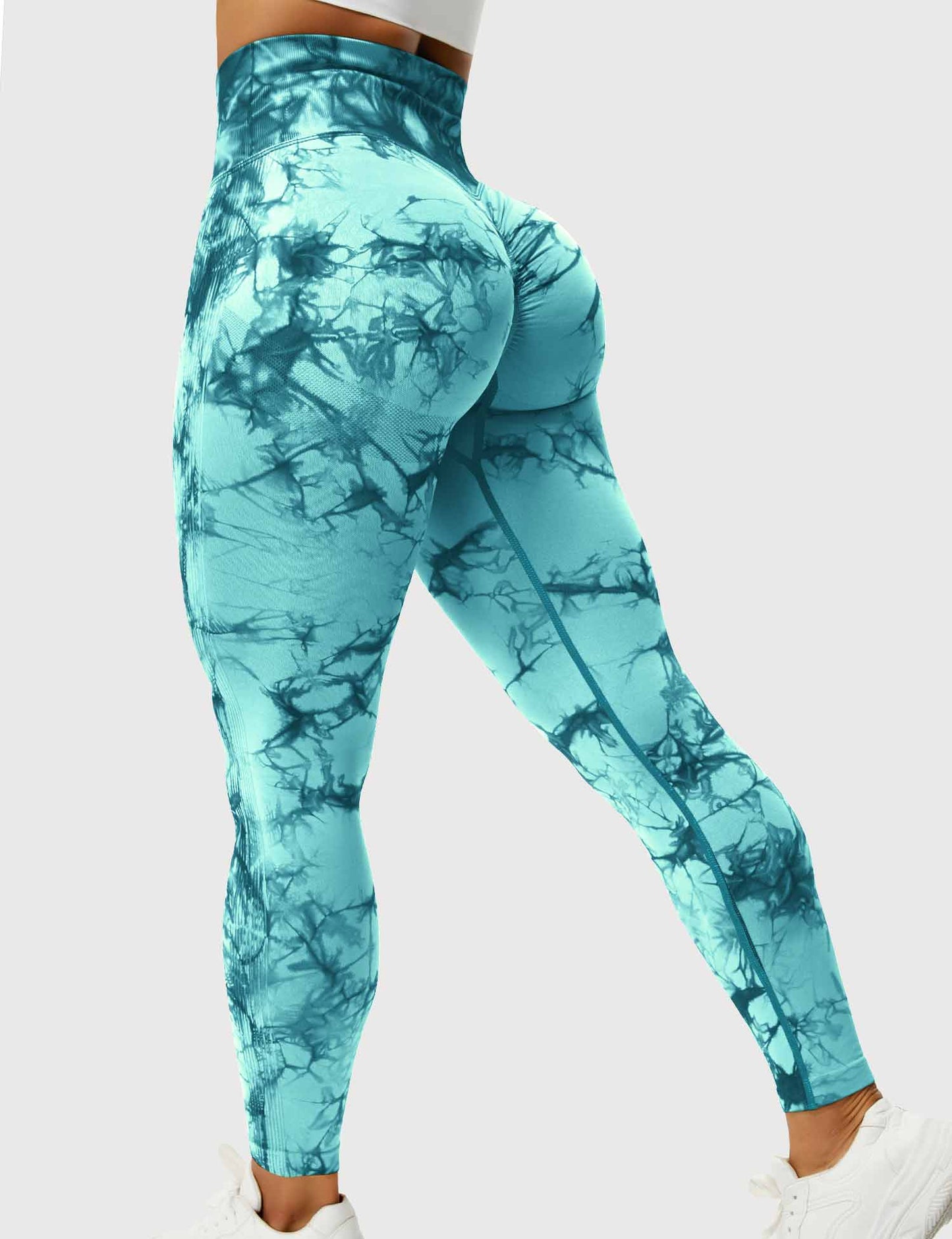 Chic and Cozy Tie-Dye Leggings for Women - Trendy Activewear and Casual Fashion